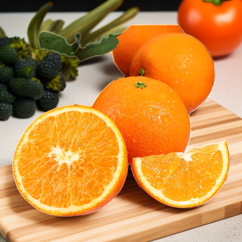 富川脐橙甘蔗新鲜应季皮薄肉嫩多汁软糯酸甜橙子