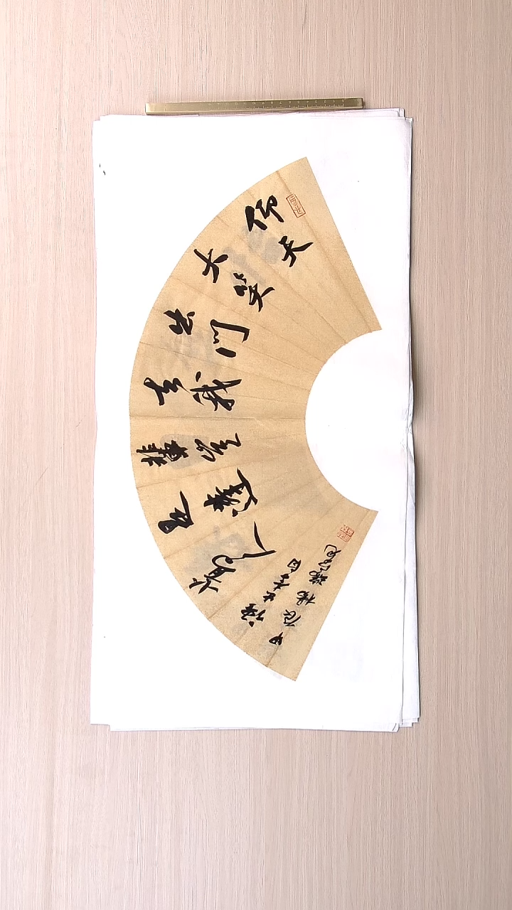 书法杨瑞宽 河南南阳68*34 扇面