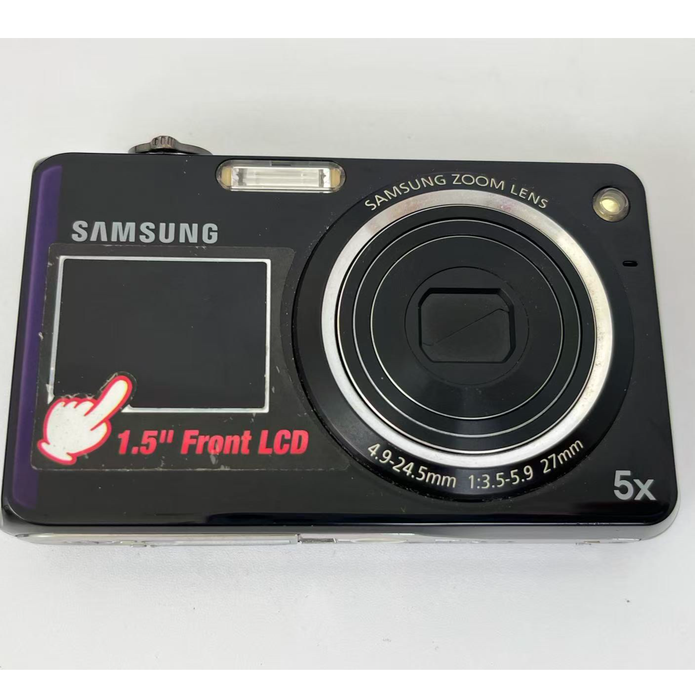 9新 Samsung/三星 PL150 1240万像素5倍变焦双面屏可自拍配件齐全