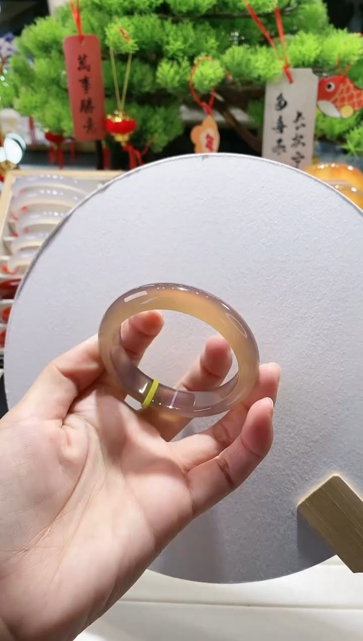 【闪购商品】玛瑙/玉髓手镯未镶嵌16-53.5