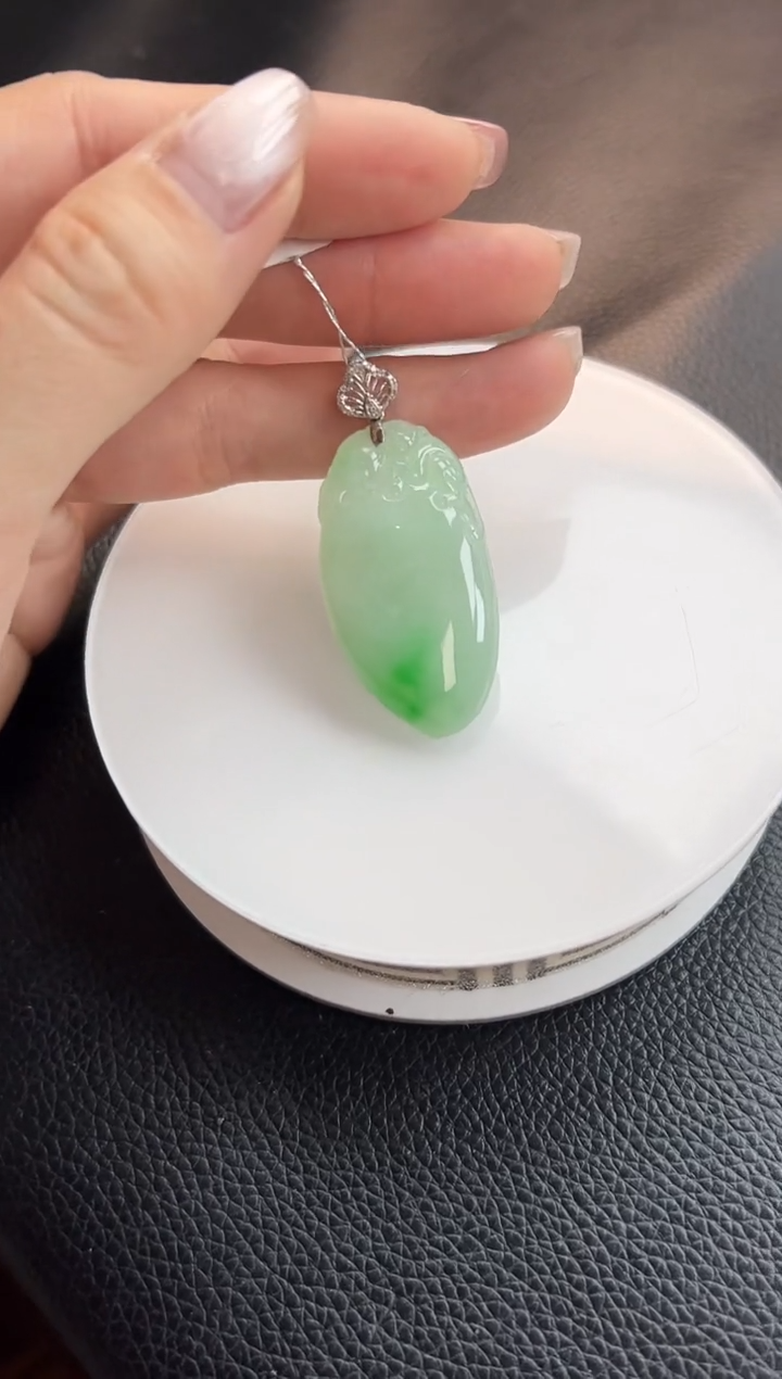 【闪购商品】翡翠颈饰18K金镶嵌YM519-5福瓜
