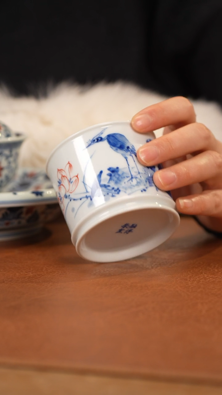 【闪购商品】杯融博花鸟容天杯