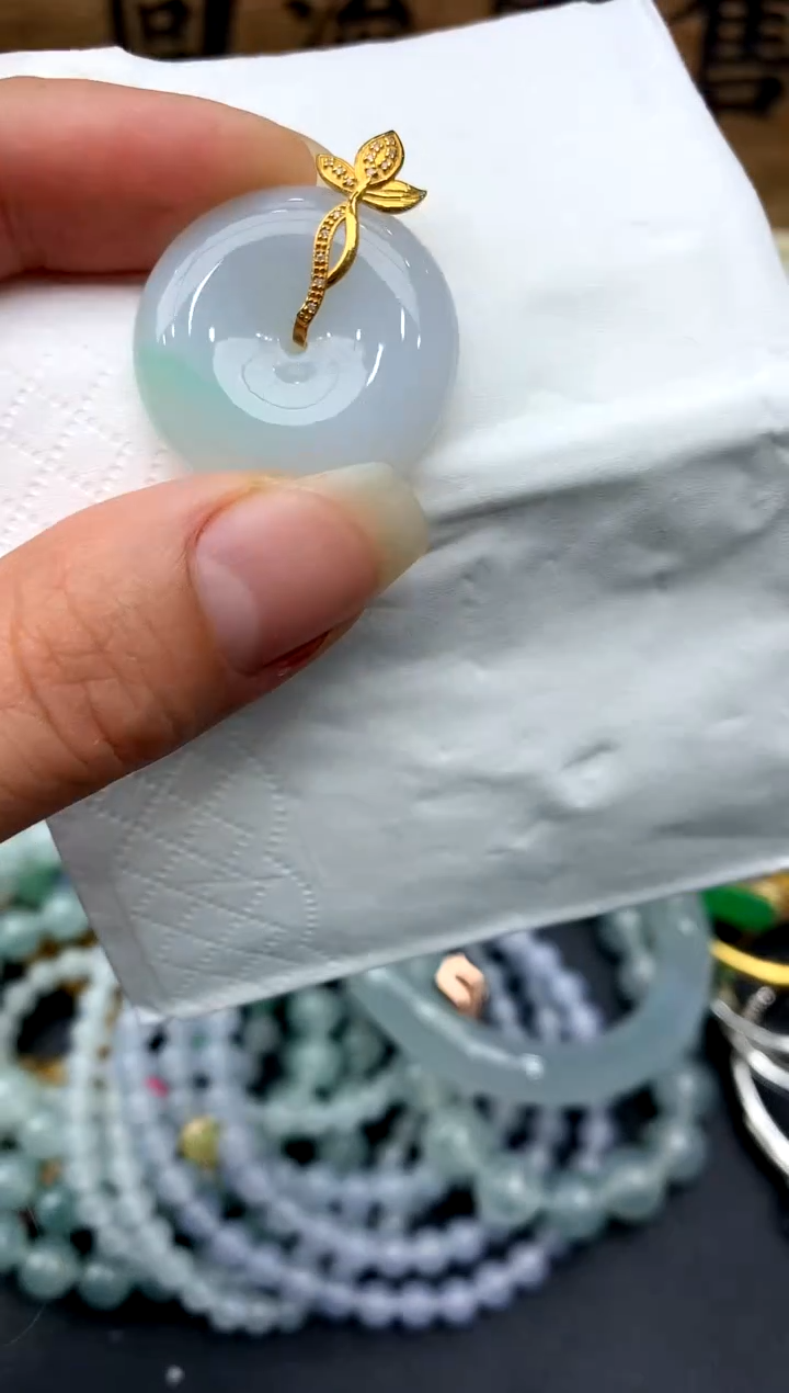 【闪购商品】翡翠颈饰18K金镶嵌131-中国好珍宝