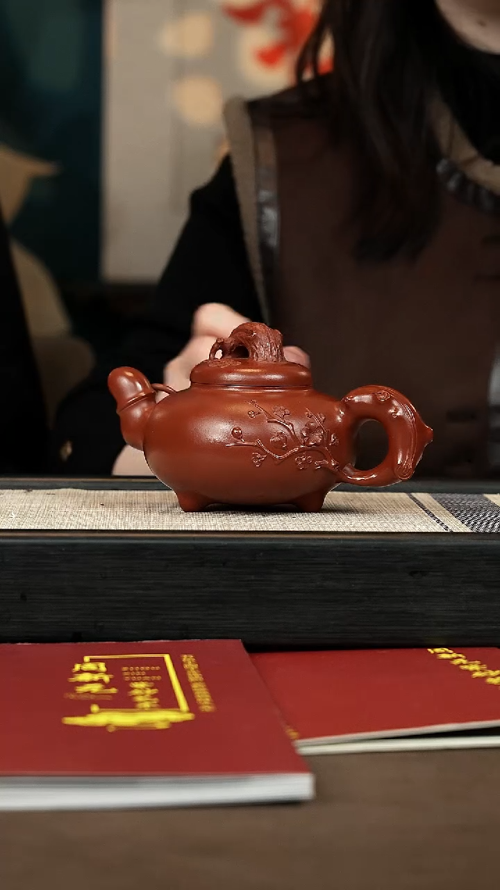 【闪购商品】紫砂茶壶【P029】岁寒三友340c