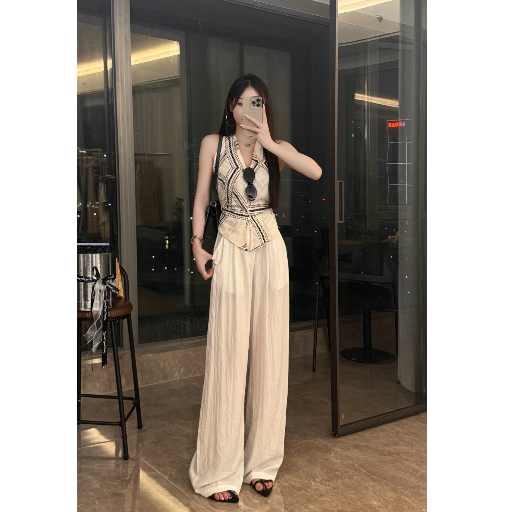 Molly定制【悦己至上】老钱风休闲风时尚夏季无袖休闲垂感1714