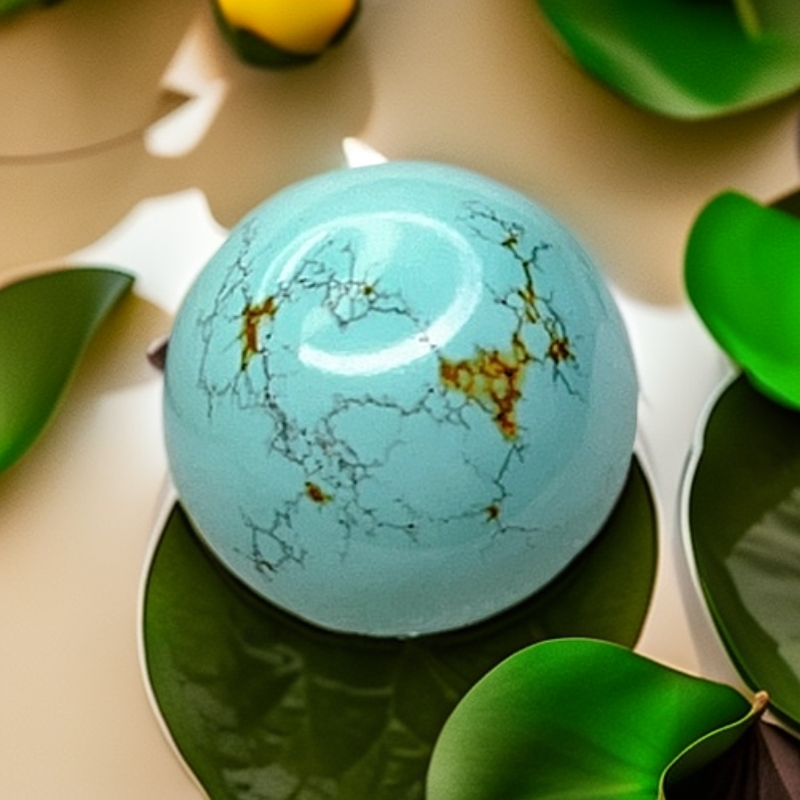 原矿高瓷特色水草纹圆珠尺寸15mm