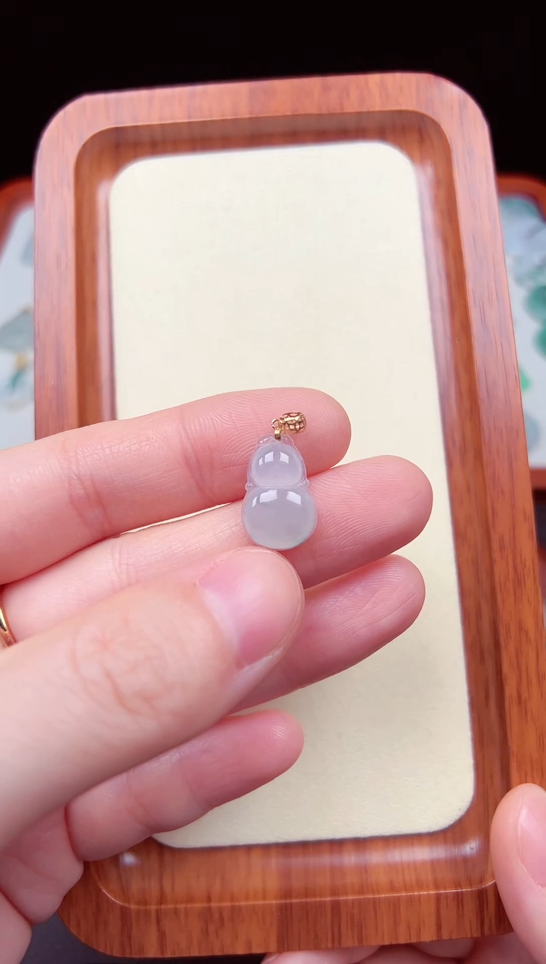 【闪购商品】翡翠颈饰18K金镶嵌葫芦