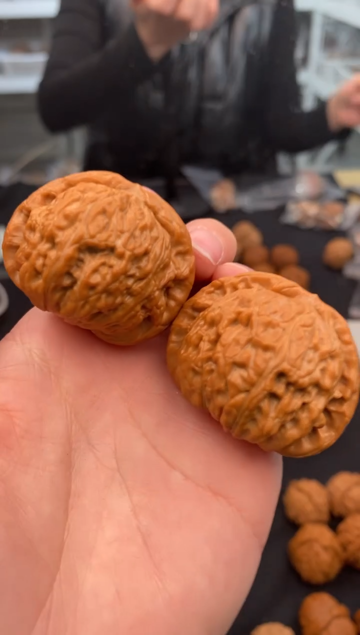 【闪购商品】文玩核桃把件白狮子41-u207