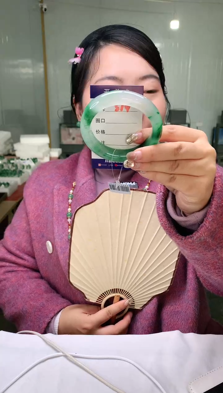 【闪购商品】石英质玉手镯未镶嵌云之玉-序号14