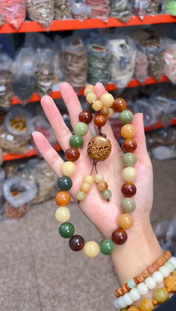 吊坠菩提根/象牙果大卡多宝香炉手持 车挂