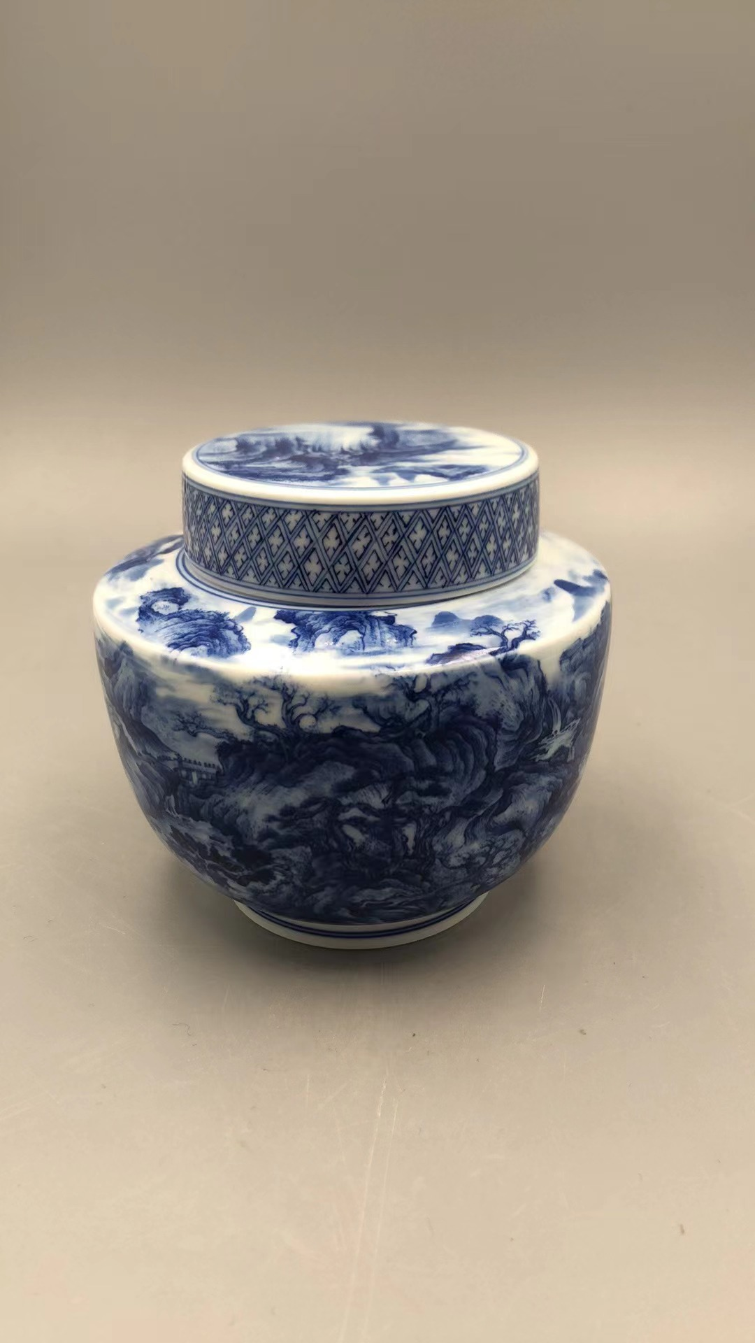 【文凤窑】早春图茶叶罐