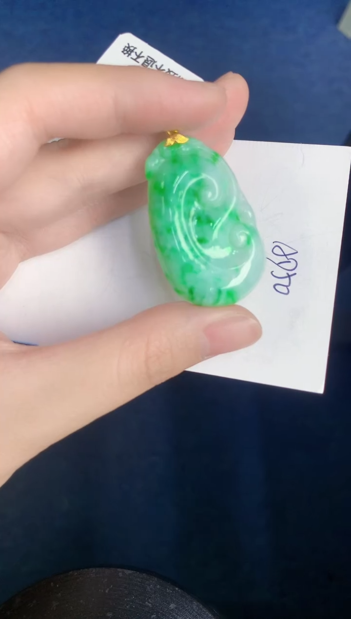 【闪购商品】翡翠颈饰18K金镶嵌000000000