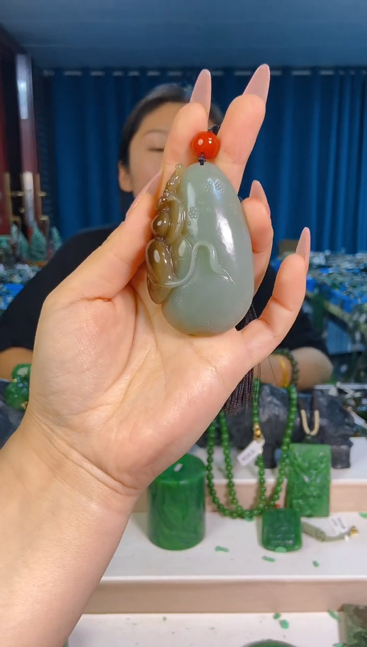 和田玉未镶嵌挂件1