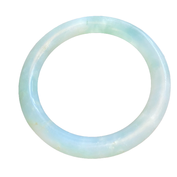 糯冰翡翠手镯圈口约61mm，精美，百搭，送妈妈的礼物冰透