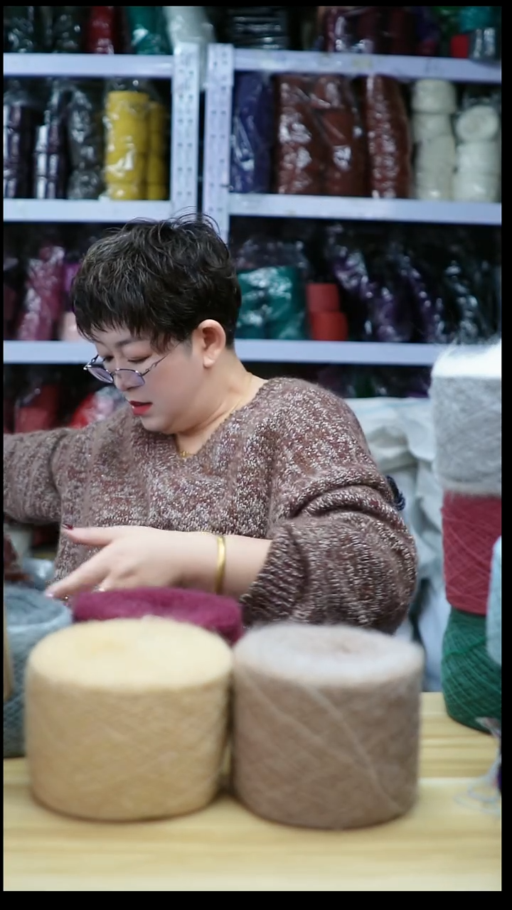 羊绒欢姐编织E345