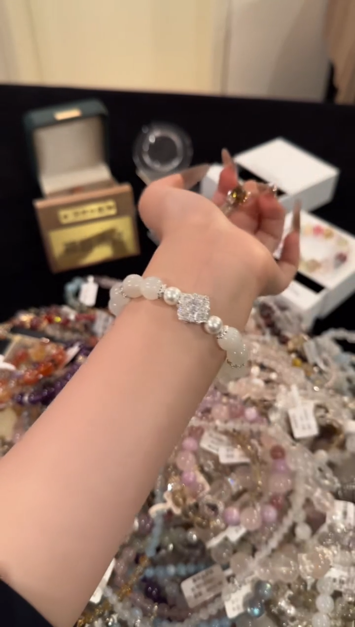 水晶手链合金白月光x1613