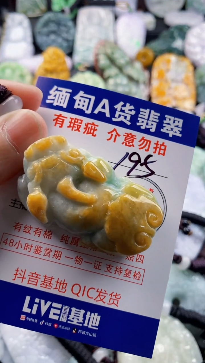 翡翠未镶嵌吊坠(不含链)1