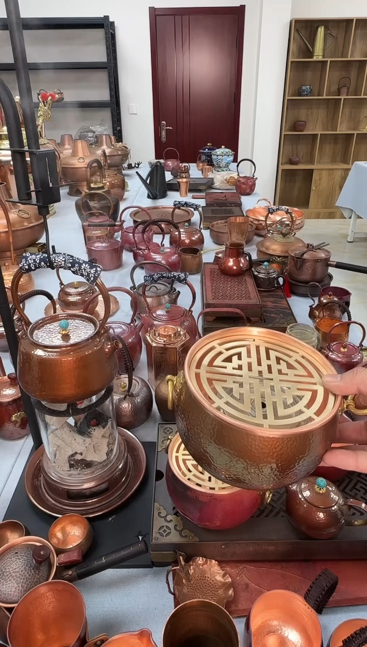 纯紫铜碳炉颜色请备注（送酒精盒）