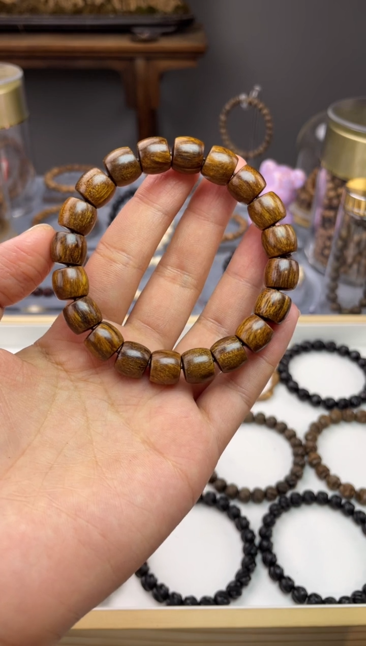 【闪购商品】贡木手串/手链10*11贡木黄油老型珠