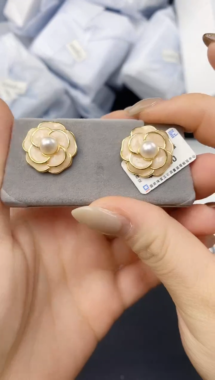 未镶嵌耳饰淡水珍珠ED1062