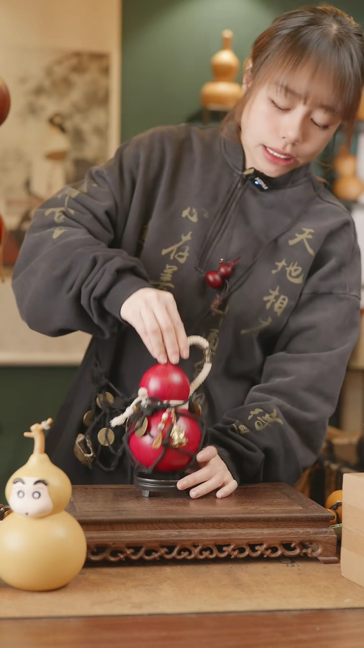 【闪购商品】110号精品天然大漆工艺防渗内胆酒葫芦~