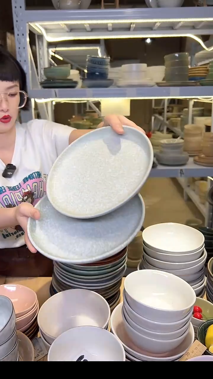 瓷224 外贸尾货高温釉下彩陶瓷餐具默认微瑕