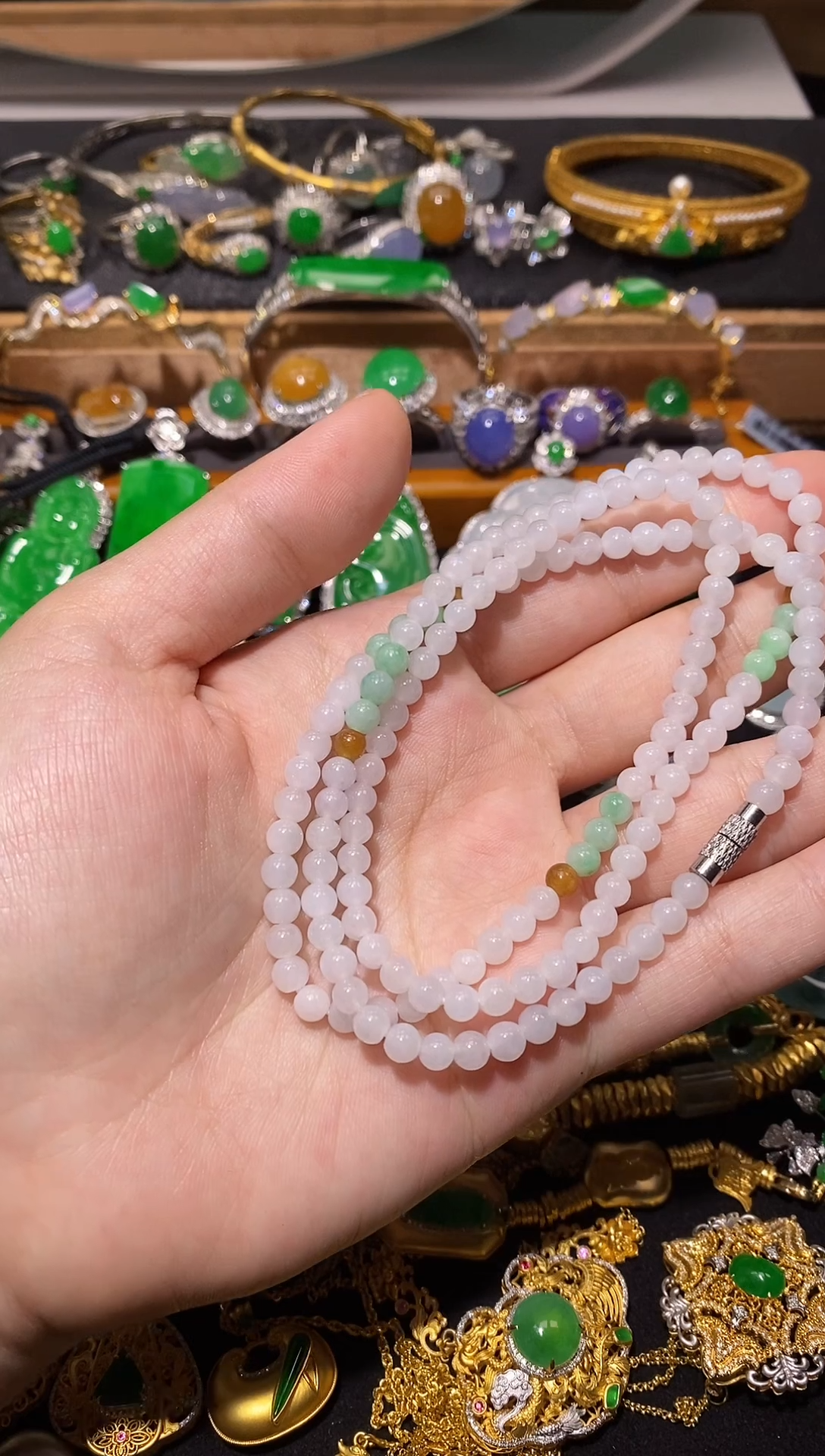未镶嵌手串翡翠手串