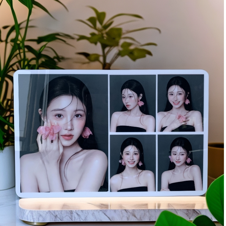 µ大韩水晶情侣影楼照自拍全家福照毕业照定制相框