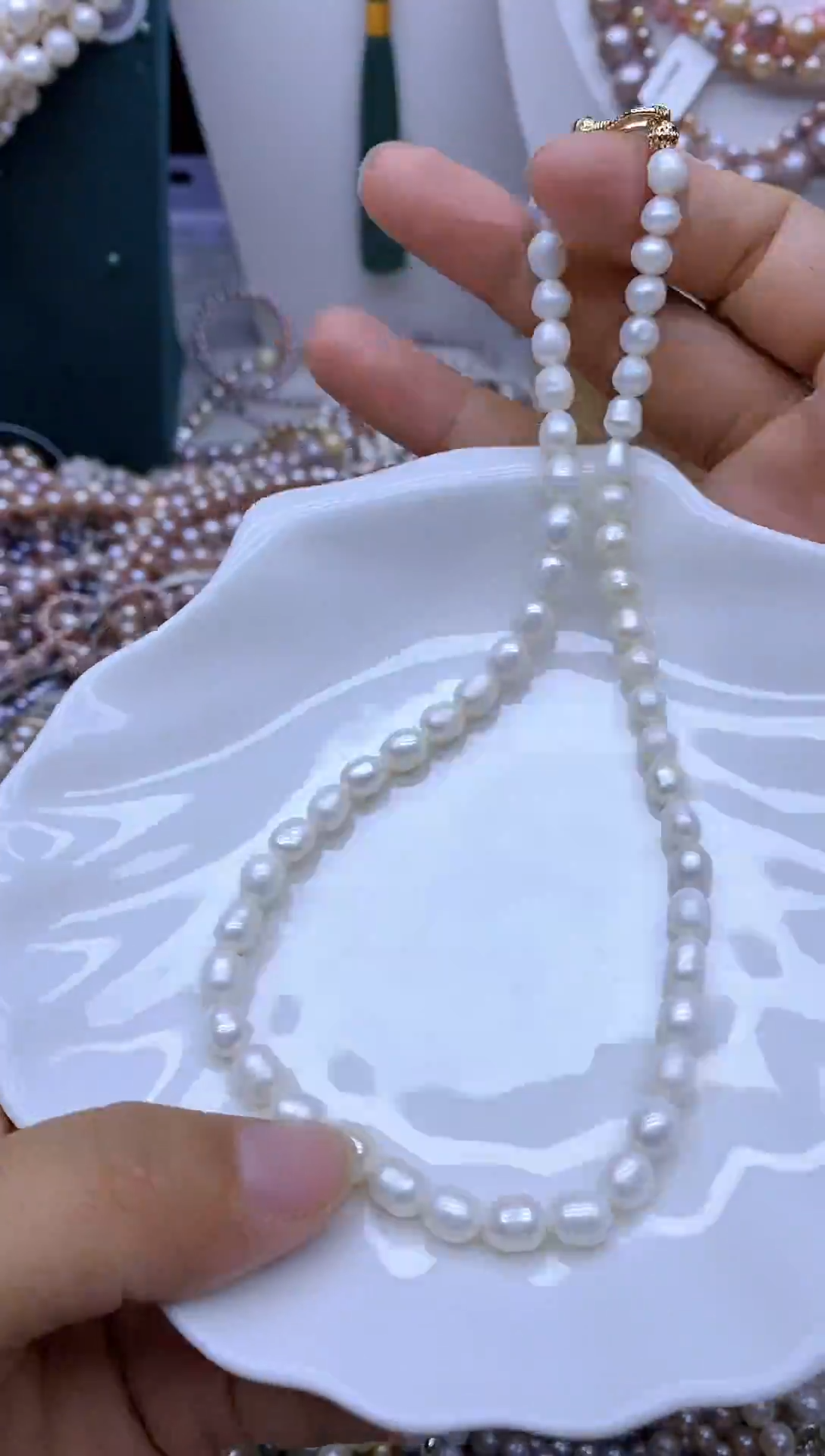 淡水珍珠未镶嵌项链珍珠项链