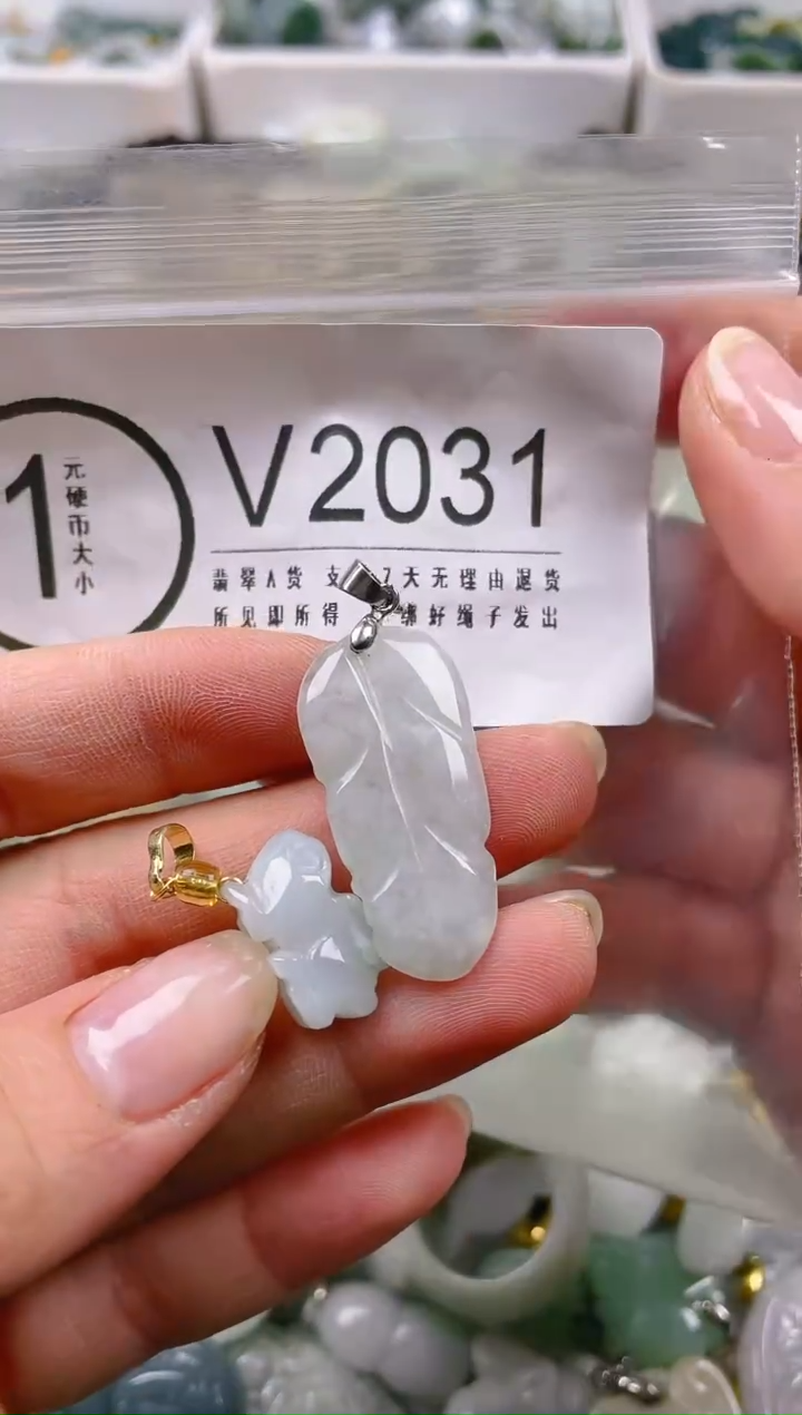 【闪购商品】翡翠颈饰未镶嵌/V/翡翠A货一图一物