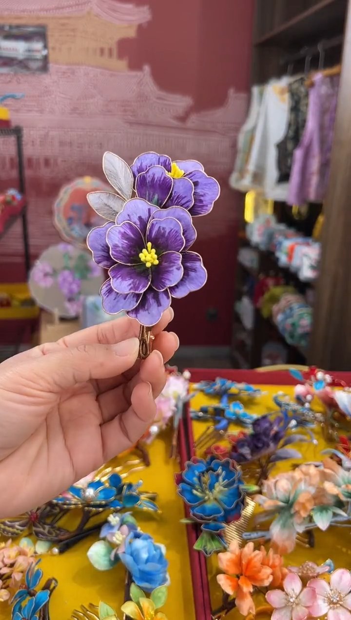 【闪购商品】刺绣非遗绒花（发饰）