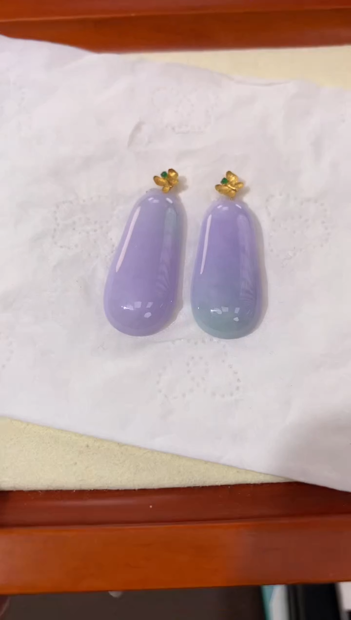 【闪购商品】翡翠颈饰18K金镶嵌天然缅甸a货翡翠(多样性发其一)