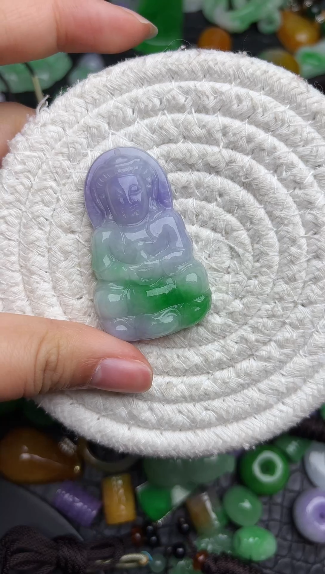 颈饰未镶嵌翡翠缅甸翡翠吊坠