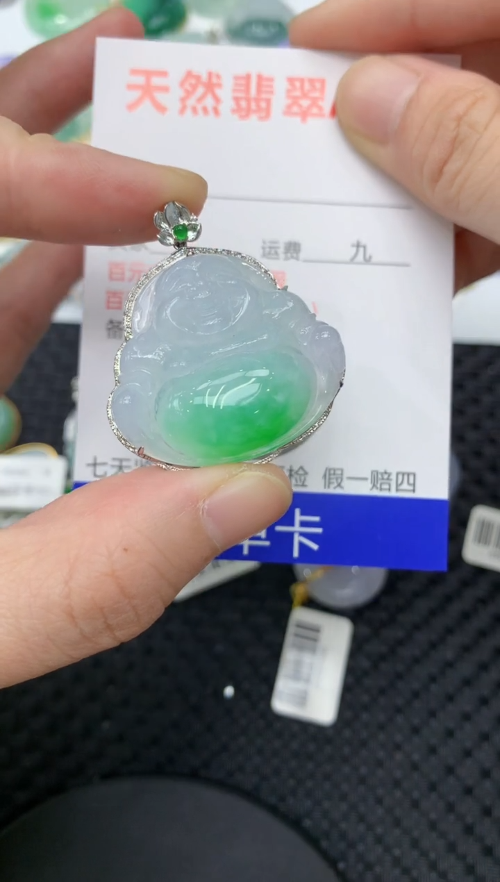【闪购商品】翡翠颈饰18K金镶嵌11111111111