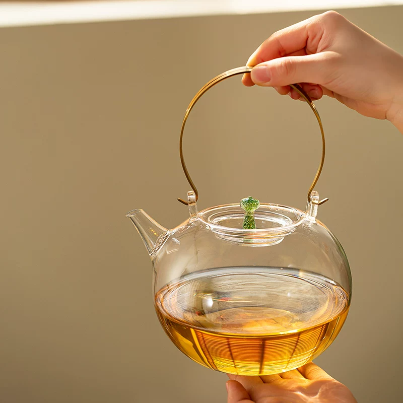 天久璃匠大容量围炉电陶炉煮茶壶提梁云瑾壶高硼硅玻璃水杯杯子