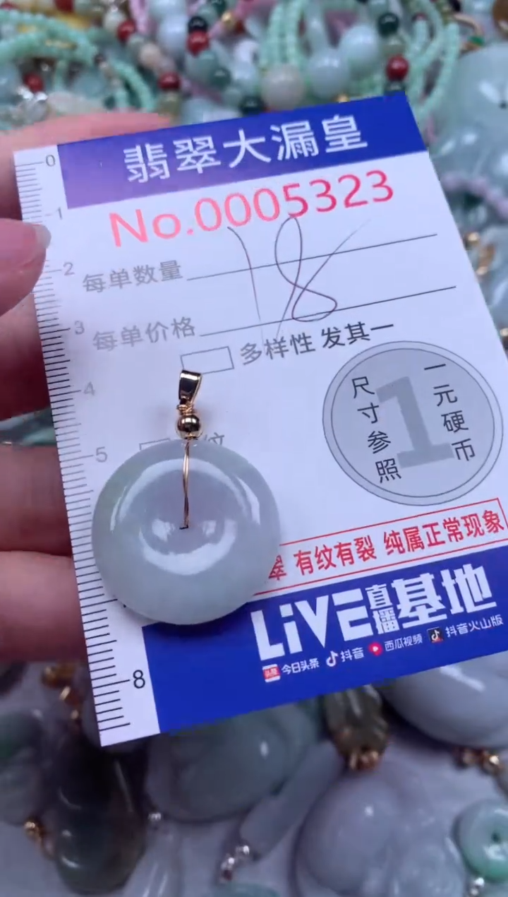 翡翠未镶嵌吊坠(不含链)5323