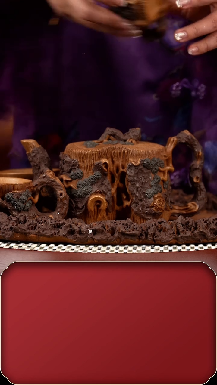 【闪购商品】紫砂茶壶JY松桩套组 450cc