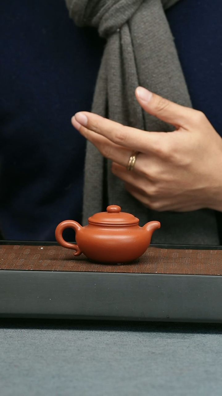 【闪购商品】紫砂茶壶五堂 朱泥仿古-普贤吉祥