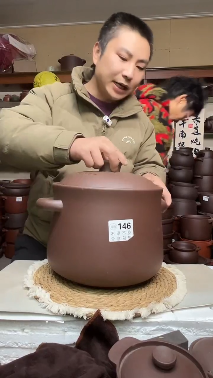 宜兴紫砂微瑕9升小蛮腰紫泥 146