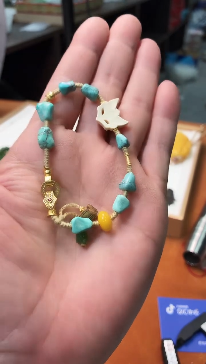 未镶嵌绿松石手链o84