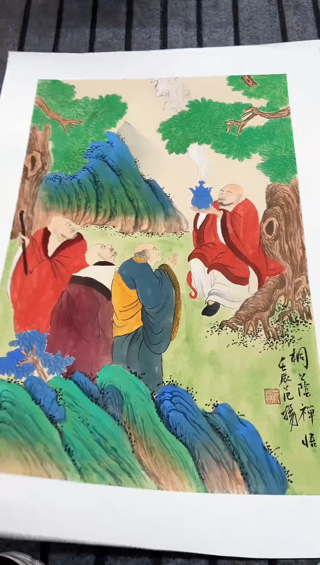精品国画人物作品