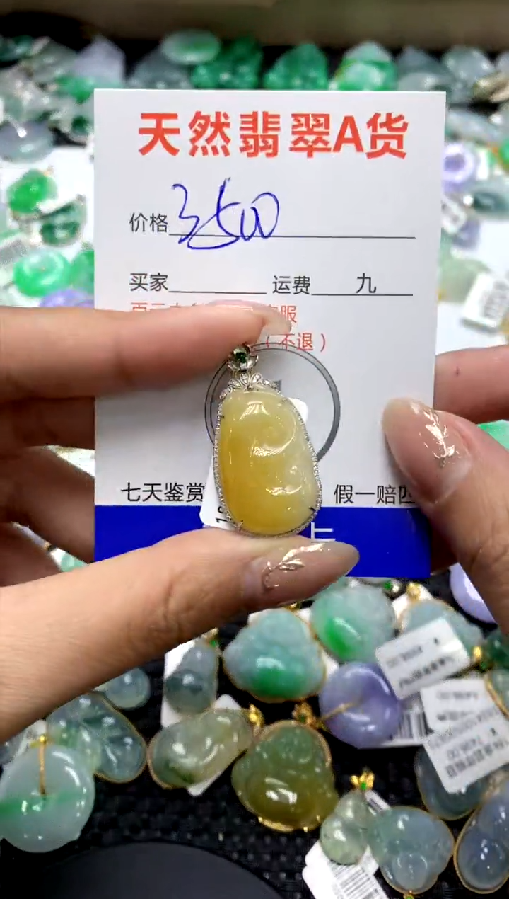 【闪购商品】翡翠颈饰18K金镶嵌111111111111111111