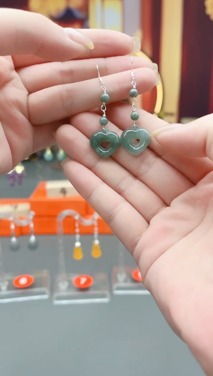 未镶嵌翡翠耳饰826