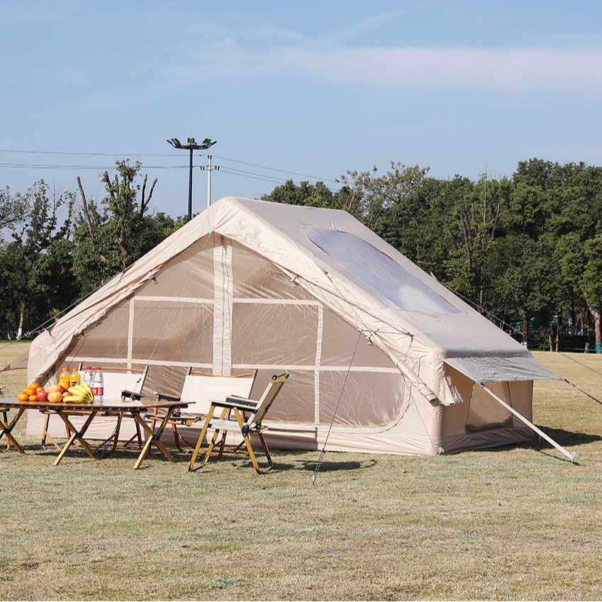 充气速开帐篷野餐露营沙滩帐篷4-6人款夏季户外防雨防晒帐篷