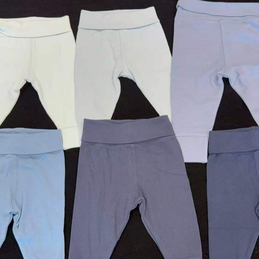 澳单CR蓝色系高腰护肚打底裤