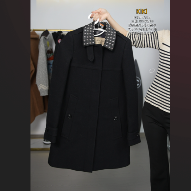 95新 BURBERRY/博柏利 大衣黑色/251114KCWYB18