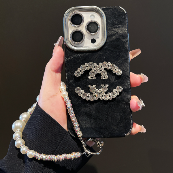 适用苹果华为oppo/vivo小米手机壳16亚银mate70雪山纹手链女轻奢