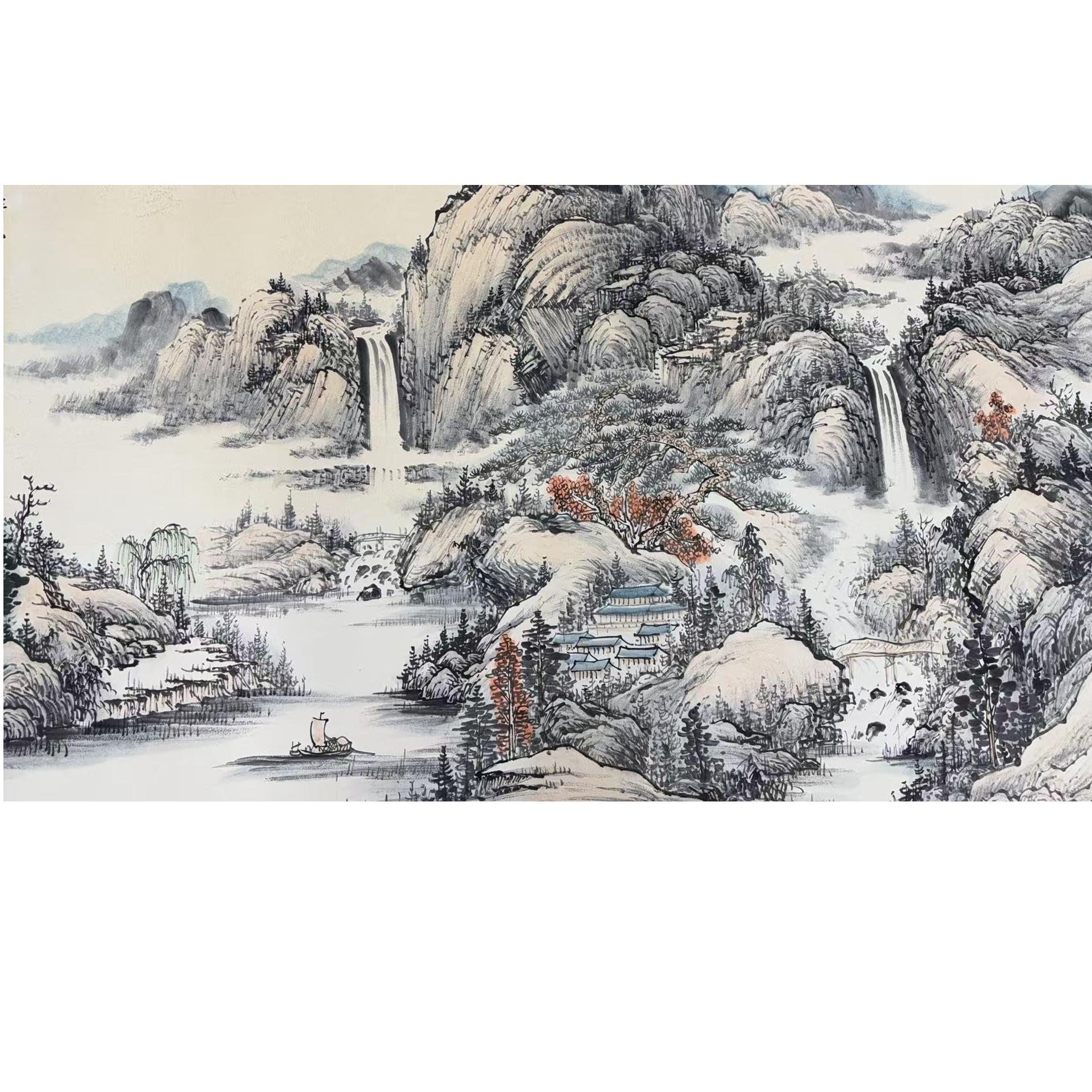 盛世佳作款绘画山水画片176.94 14.9平尺