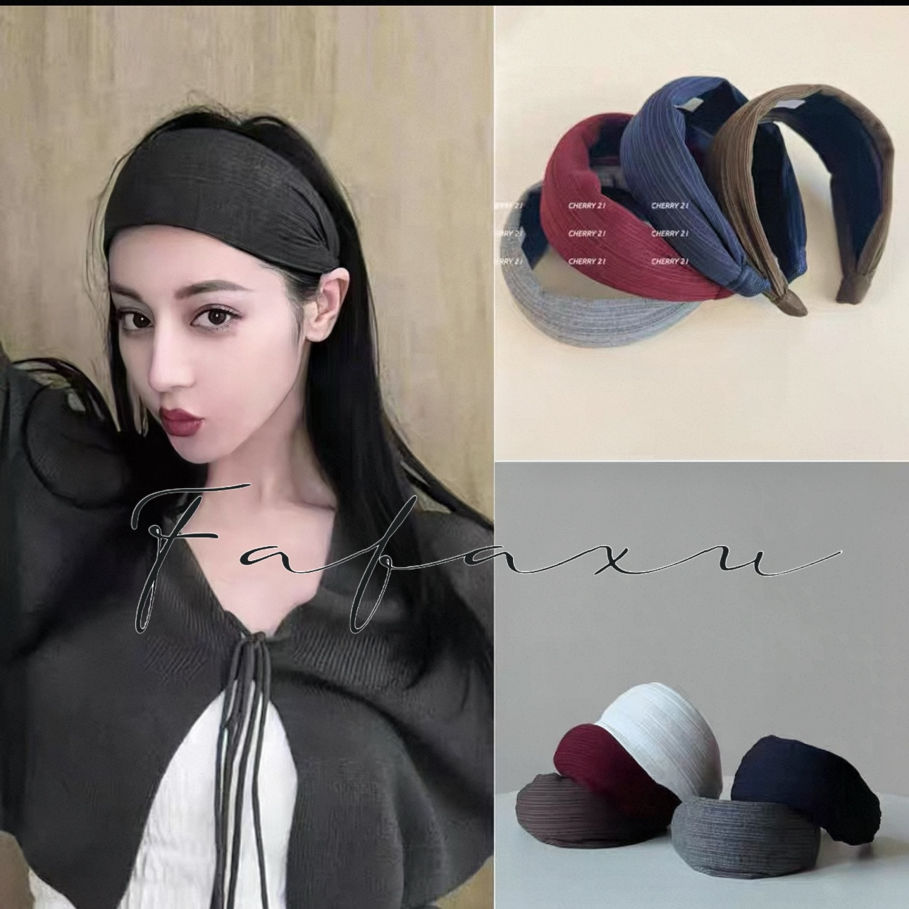 【soulhug】迪丽热巴易梦玲同款宽口径发箍气质头箍百搭复古法式