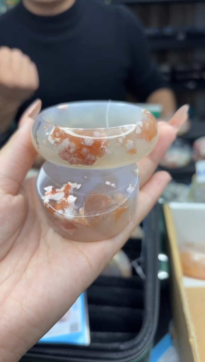 【闪购商品】石英质玉手镯未镶嵌785（56圈赠送镯心）